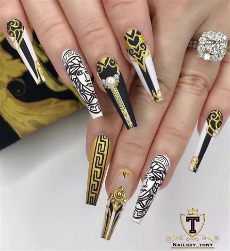 versace nail art|versace nails corona ca.